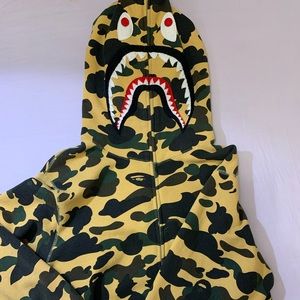 BAPE 1st camo PONR full zip hoodie